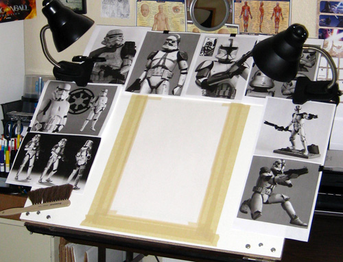 Cool Star Wars Drawings. Here is my drawing table set