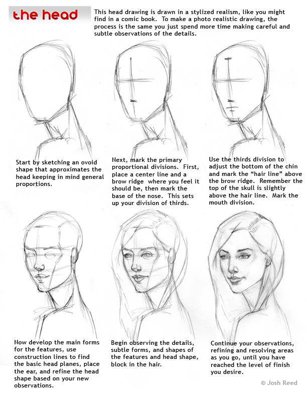 Comic Art Reference - Drawing the Head