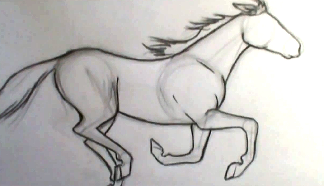 Comic Book Video Tutorials – How to Draw a Horse Galloping