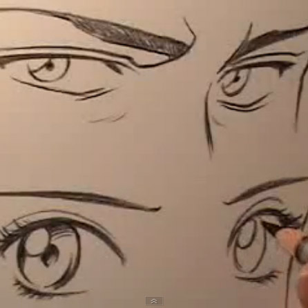 Comic Book Video Tutorials How To Draw Manga Eyes Male Vs Female
