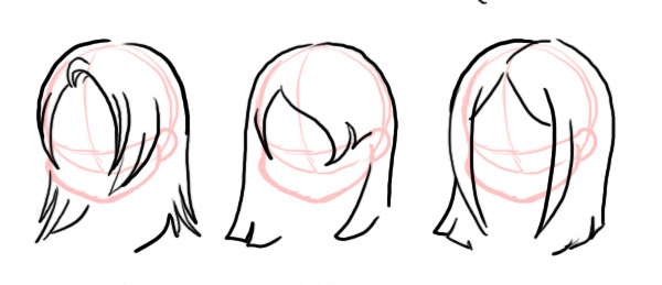 Comic Art Reference - Straight Hairstyles