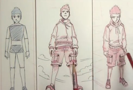 Comic Video Tutorials Draw Characters In Perspective Up Shot