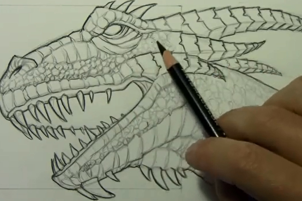 Comic Book Video Tutorials How To Draw A Dragon Head